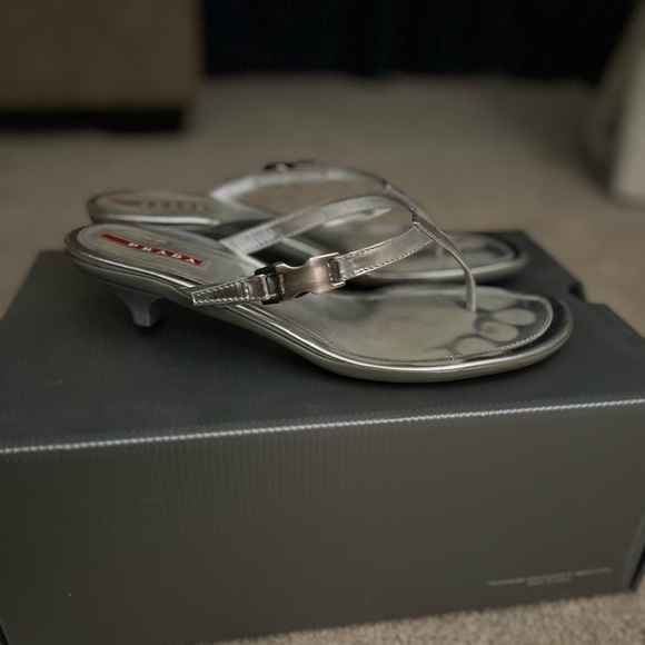 Prada Orange Shoe Size 38 Sandals main image 1